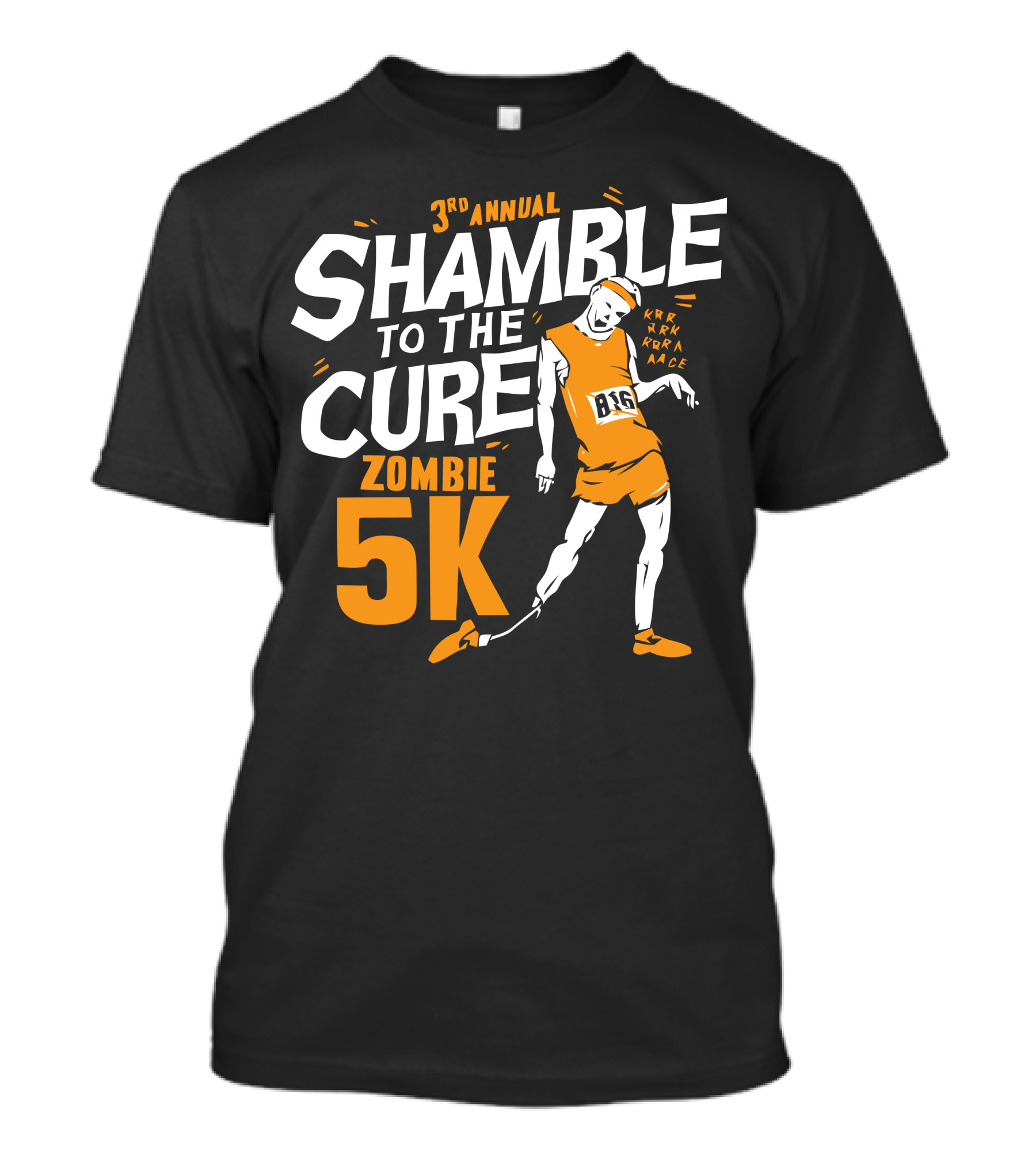 3rd Annual Shamble To The Cure Zombie 5K T-Shirt