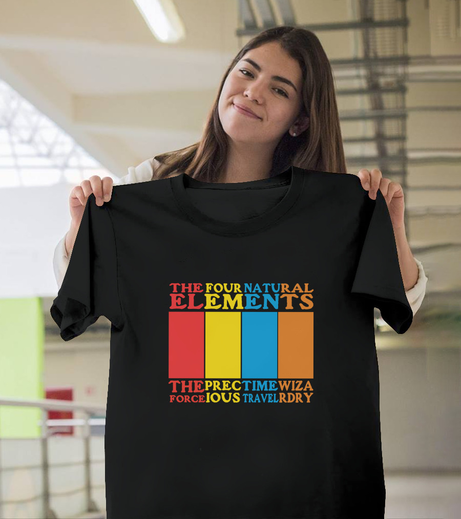 The Four Natural Elements Force Time Precious Wizardry T-Shirt