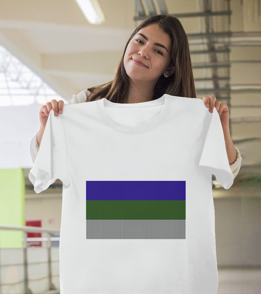 Komi Republic Flag Striped T-Shirt