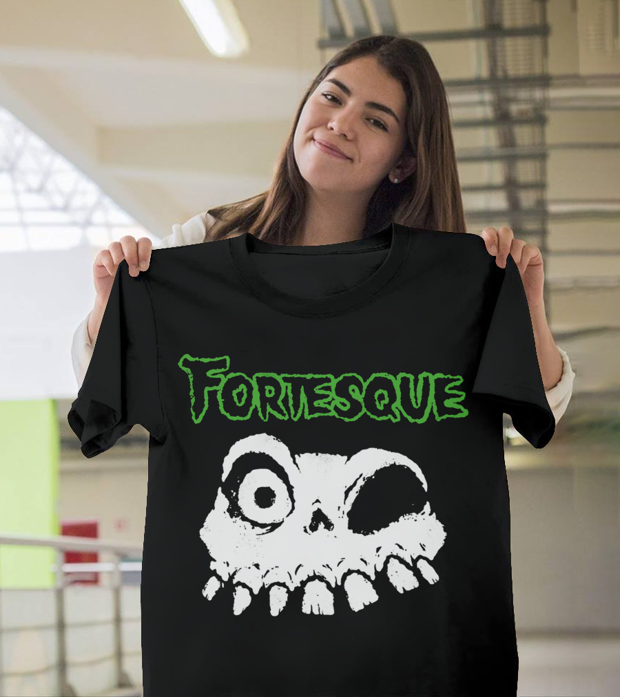 Fortesque Skull Eye Socket Skeleton Teeth T-Shirt