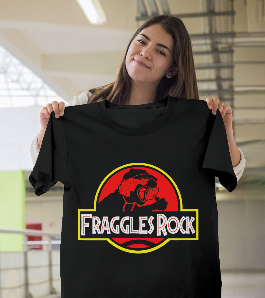 Fraggles Rock Jurassic Park Mashup T-Shirt