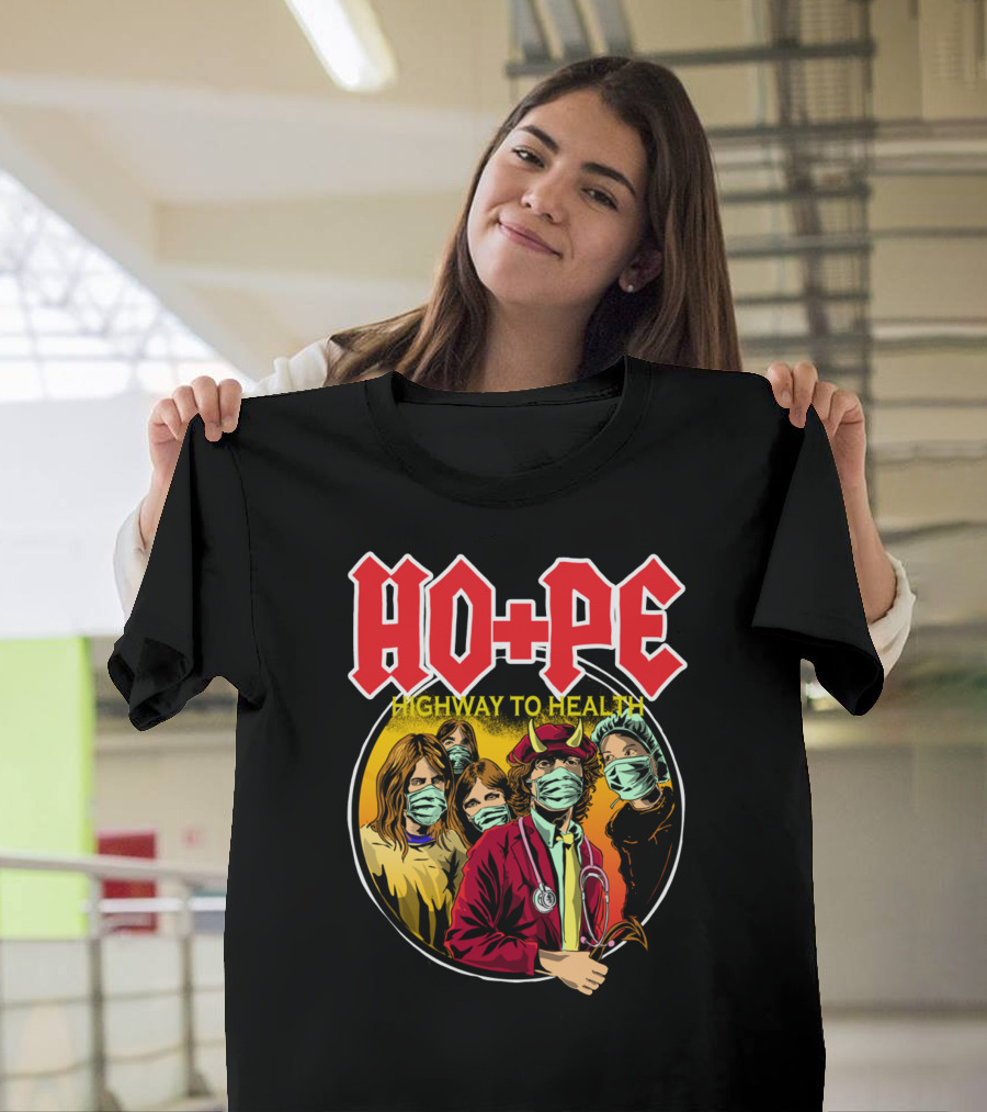 HOPE Highway To Health Masked Medical Band T-Shirt
