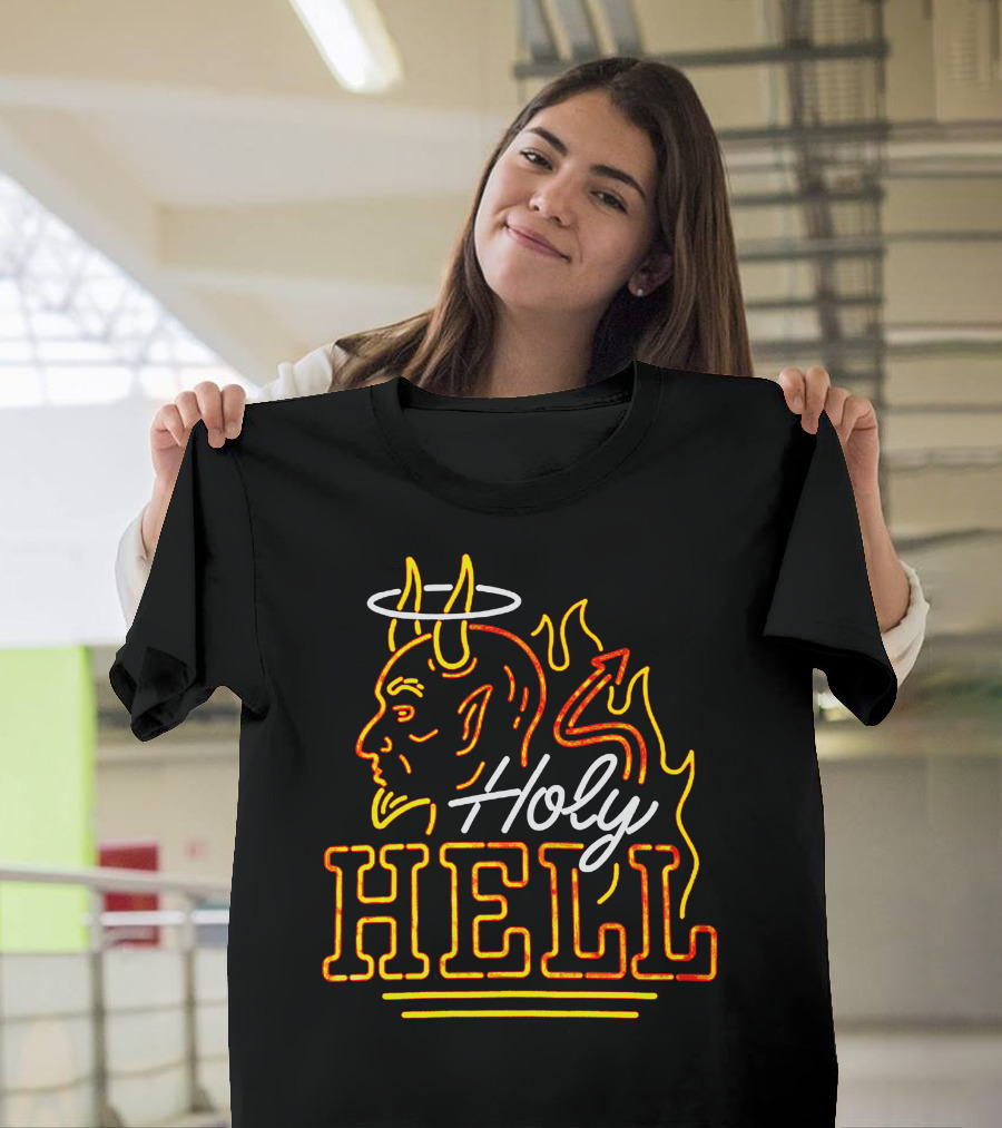 Holy Hell Devil Halo Flames T-Shirt