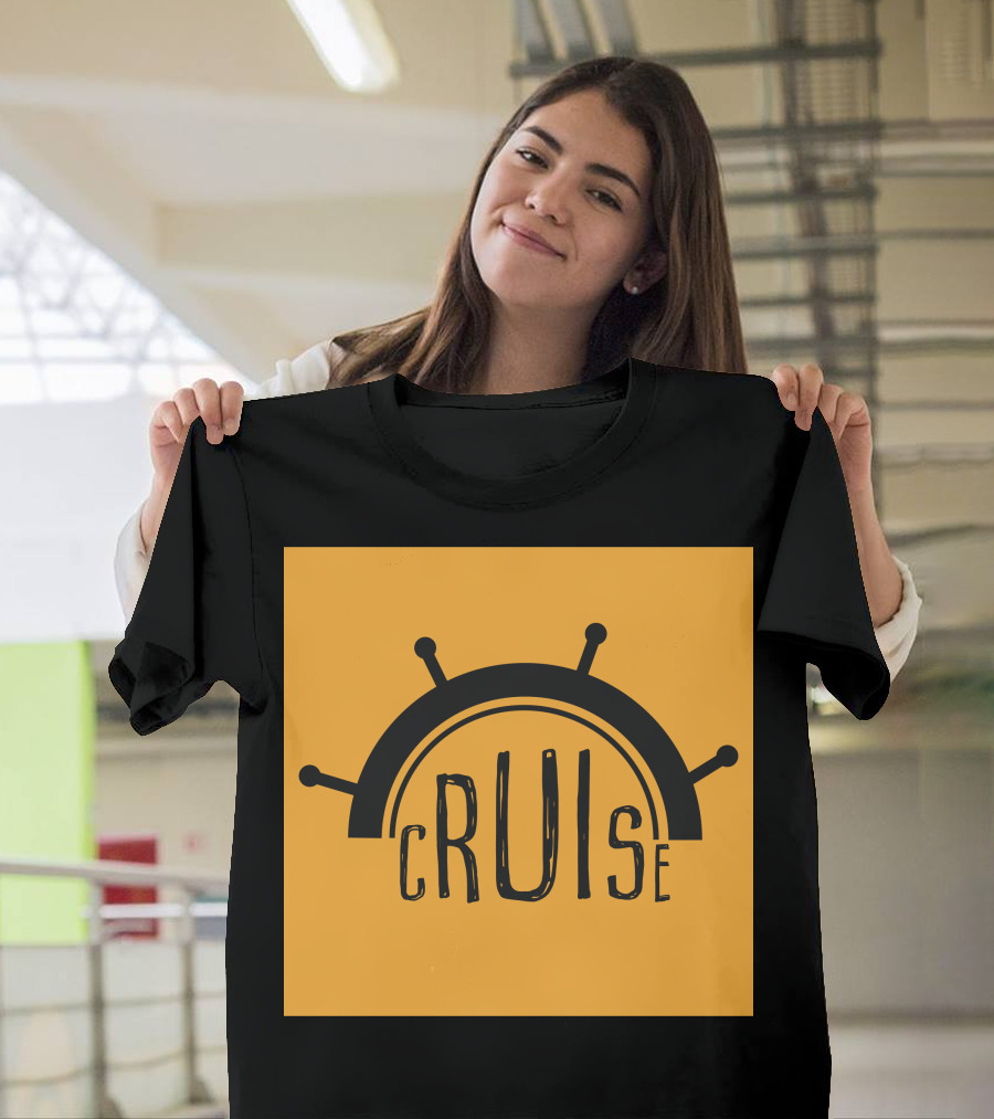 Cruise Ship Wheel Icon T-Shirt