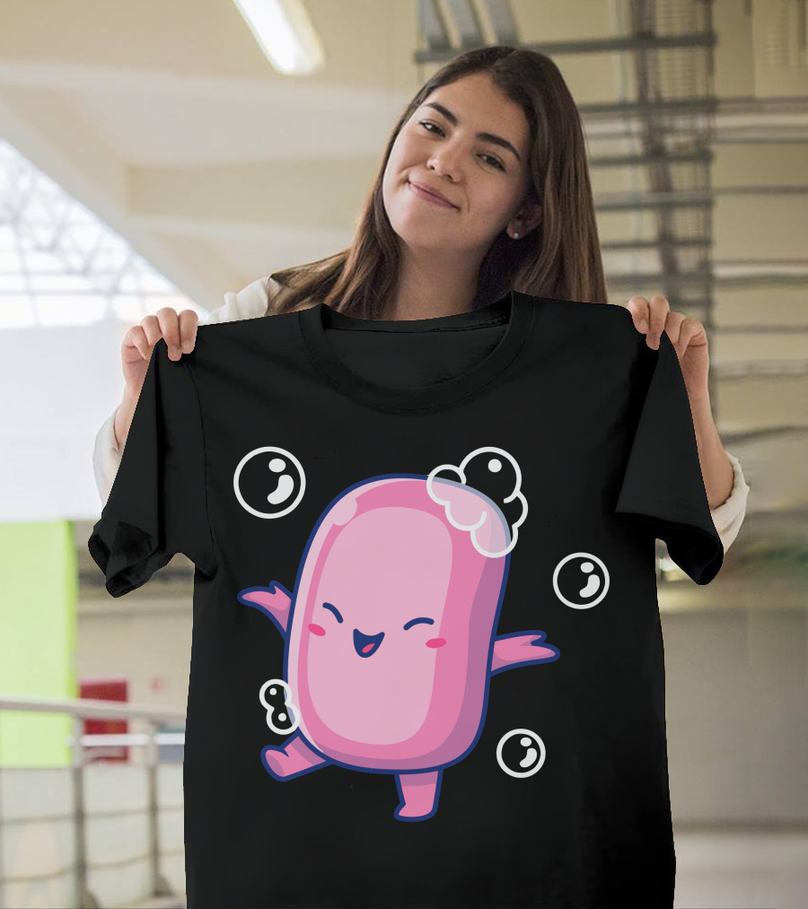 Cute Dancing Soap Bar Bubbles T-Shirt