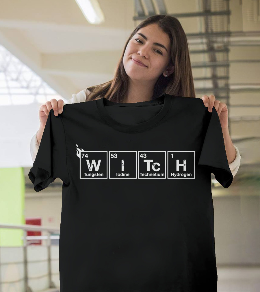 Witch Elemental Magic Geek Goth Science Periodic Table Elements T-Shirt