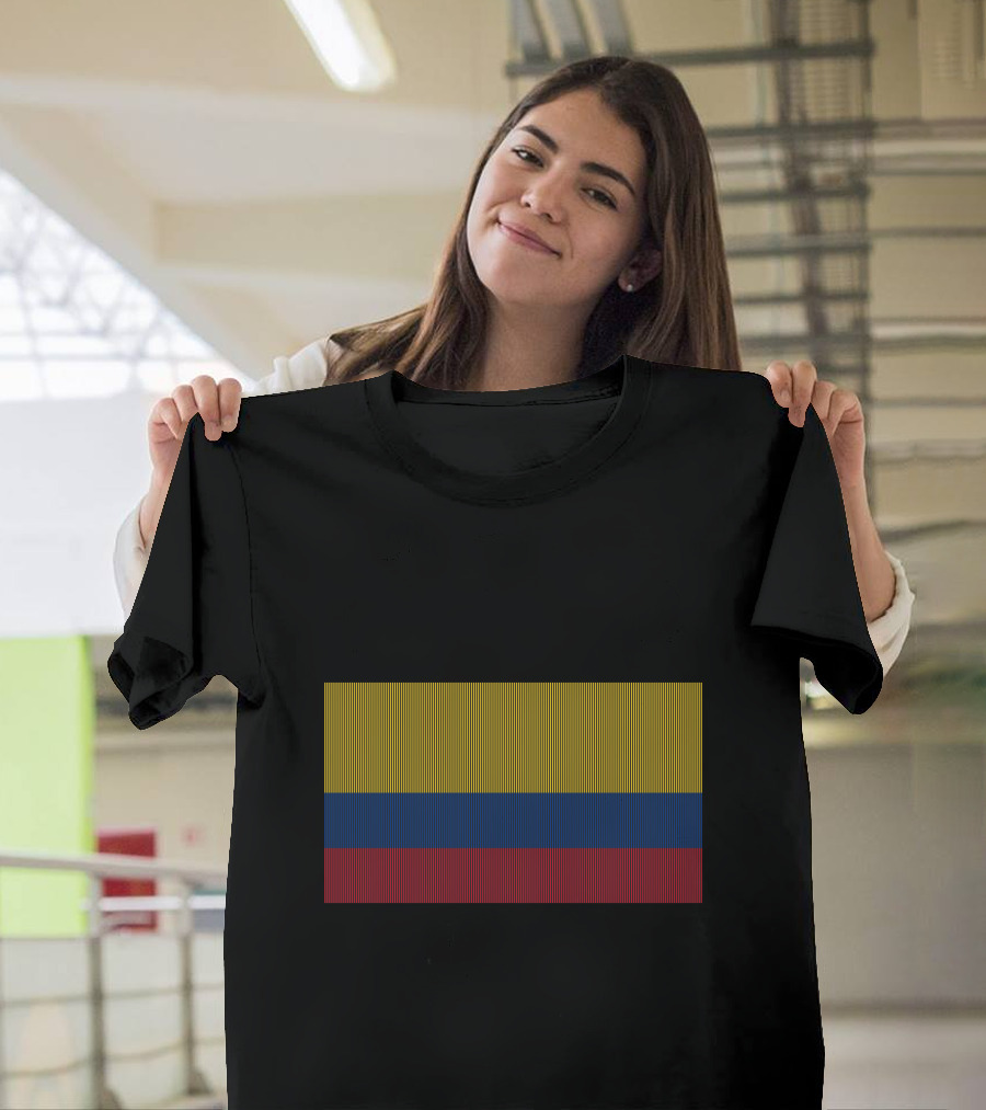 Vertical Stripes Colombian Flag T-Shirt