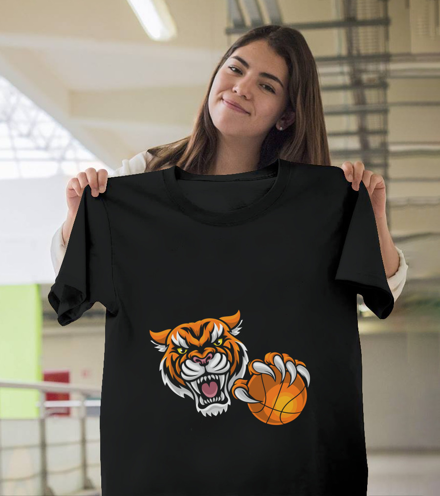 FREE JOE EXOTIC Tiger with Basketball T-Shirt
