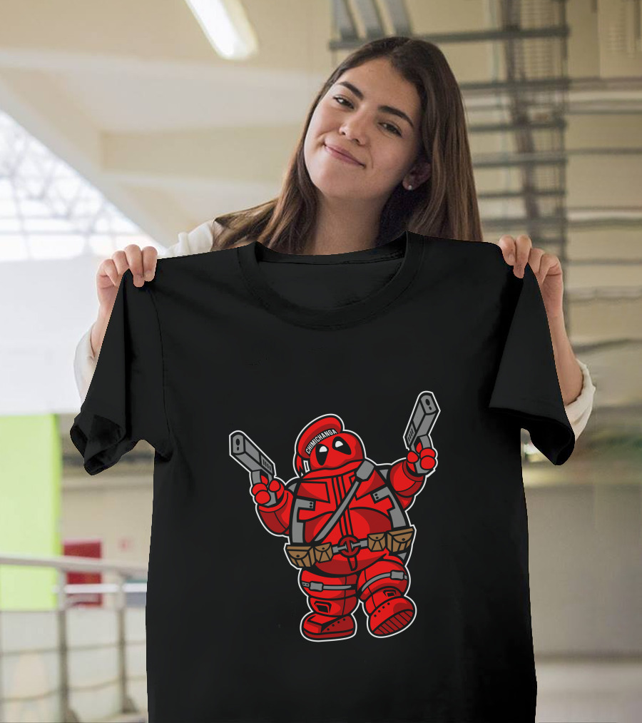 Marshmallow Merc Funny Deadpool Stay Puft Crossover T-Shirt