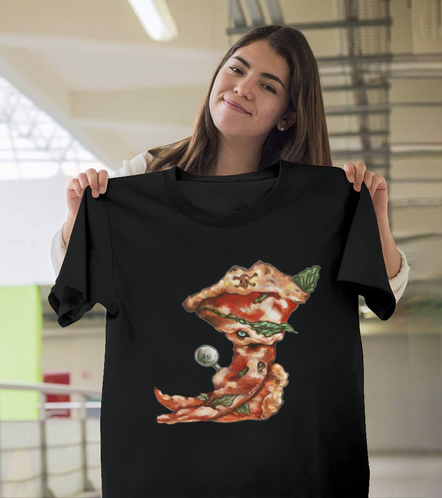 P Is For Pizza Pirate Food Art Pizza Slice Pirate T-Shirt