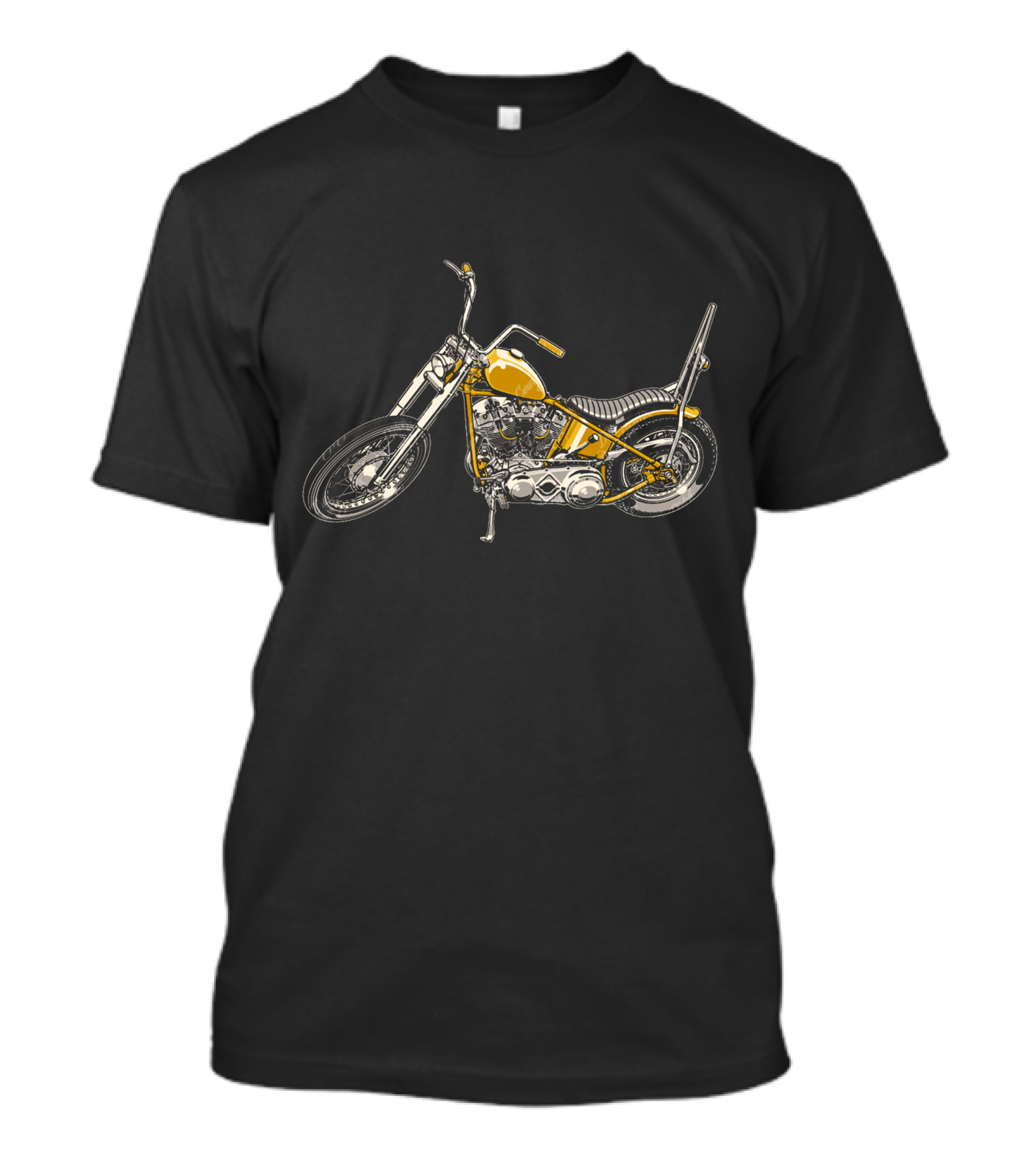 Shovelhead Old School Chopper Motorcycle Art Classic T-Shirt