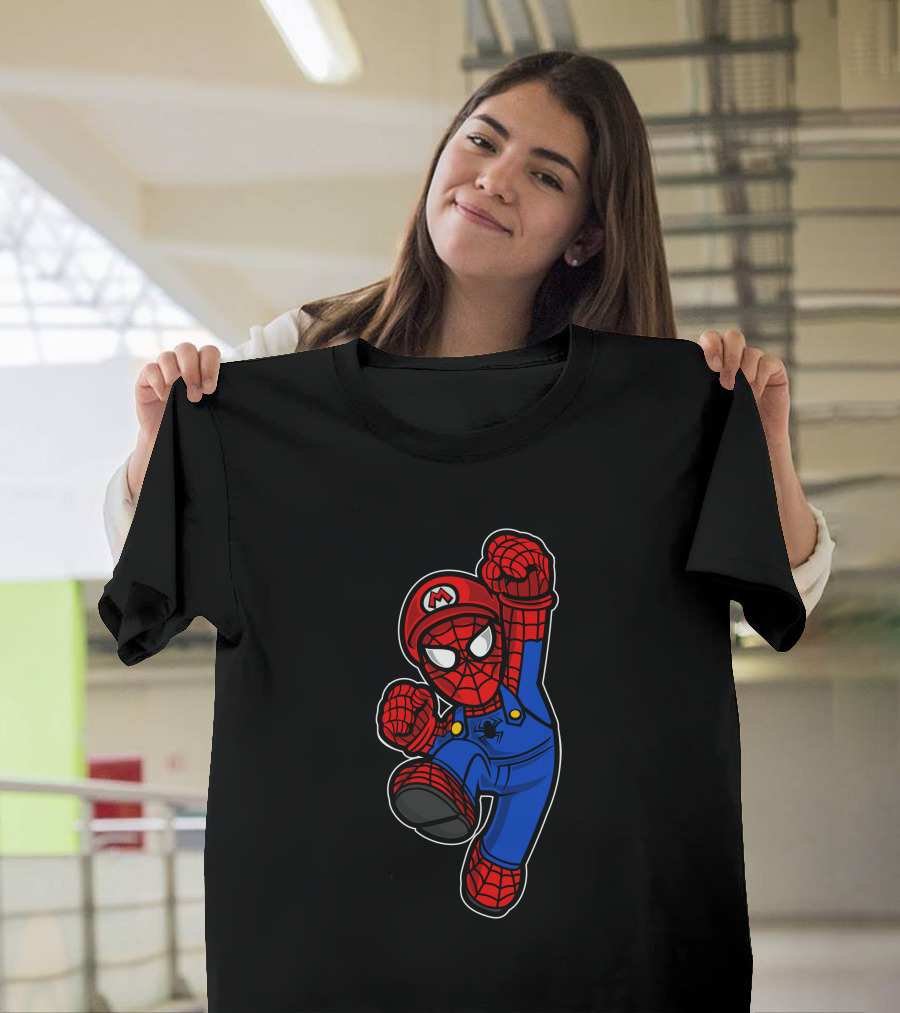 Spider Plumber Super Jump Crossover Hero T-Shirt