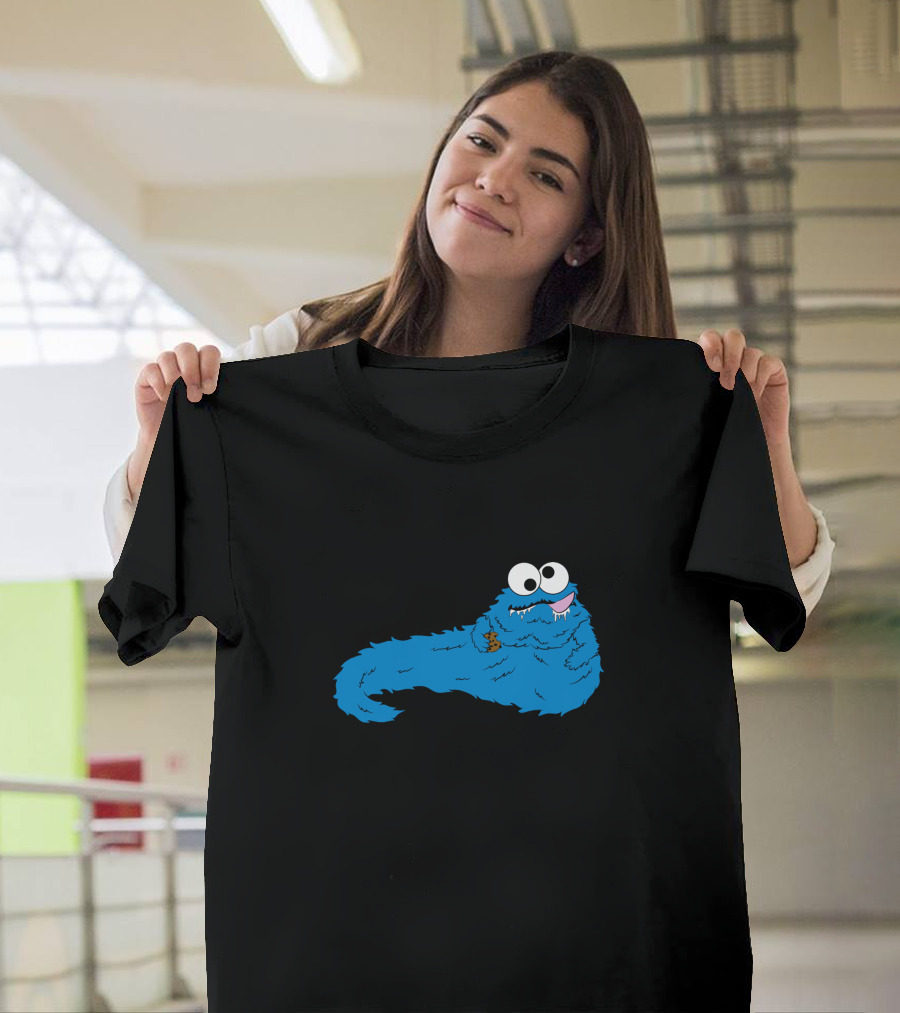 Monster Wars Cookie Long Creature Eating T-Shirt