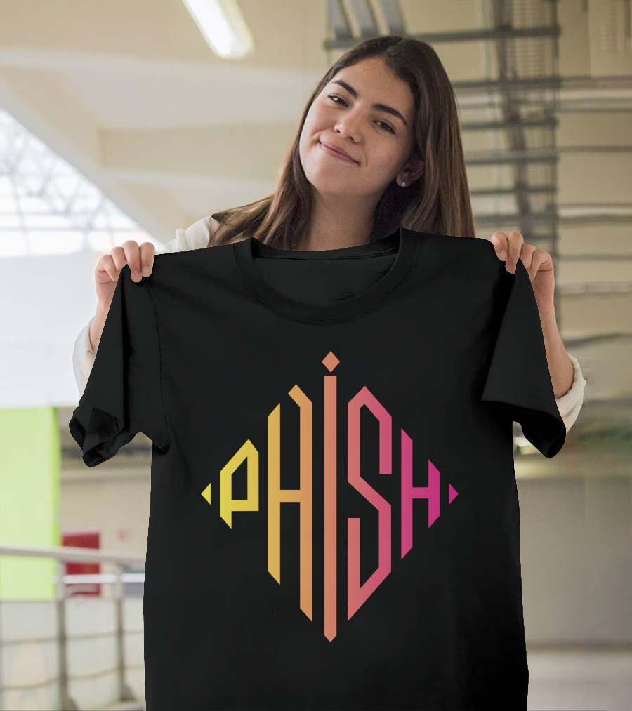 Phish Gradient Logo Pin Back Button T-Shirt