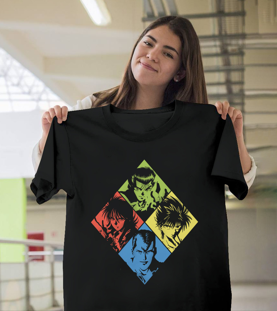 Pop Yu Yu Hakusho Four Character Diamond T-Shirt