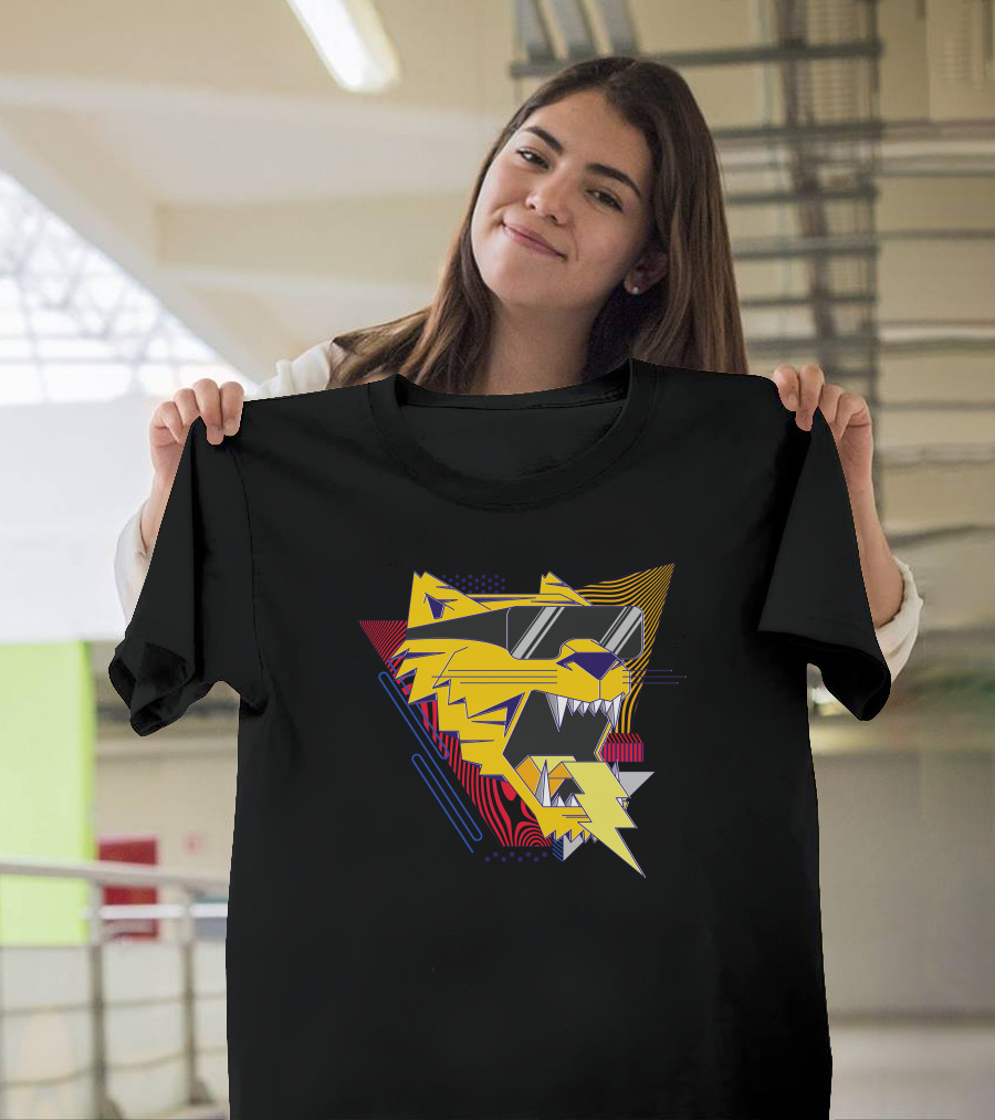 Rad Tiger Geometric Sunglasses Electric T-Shirt