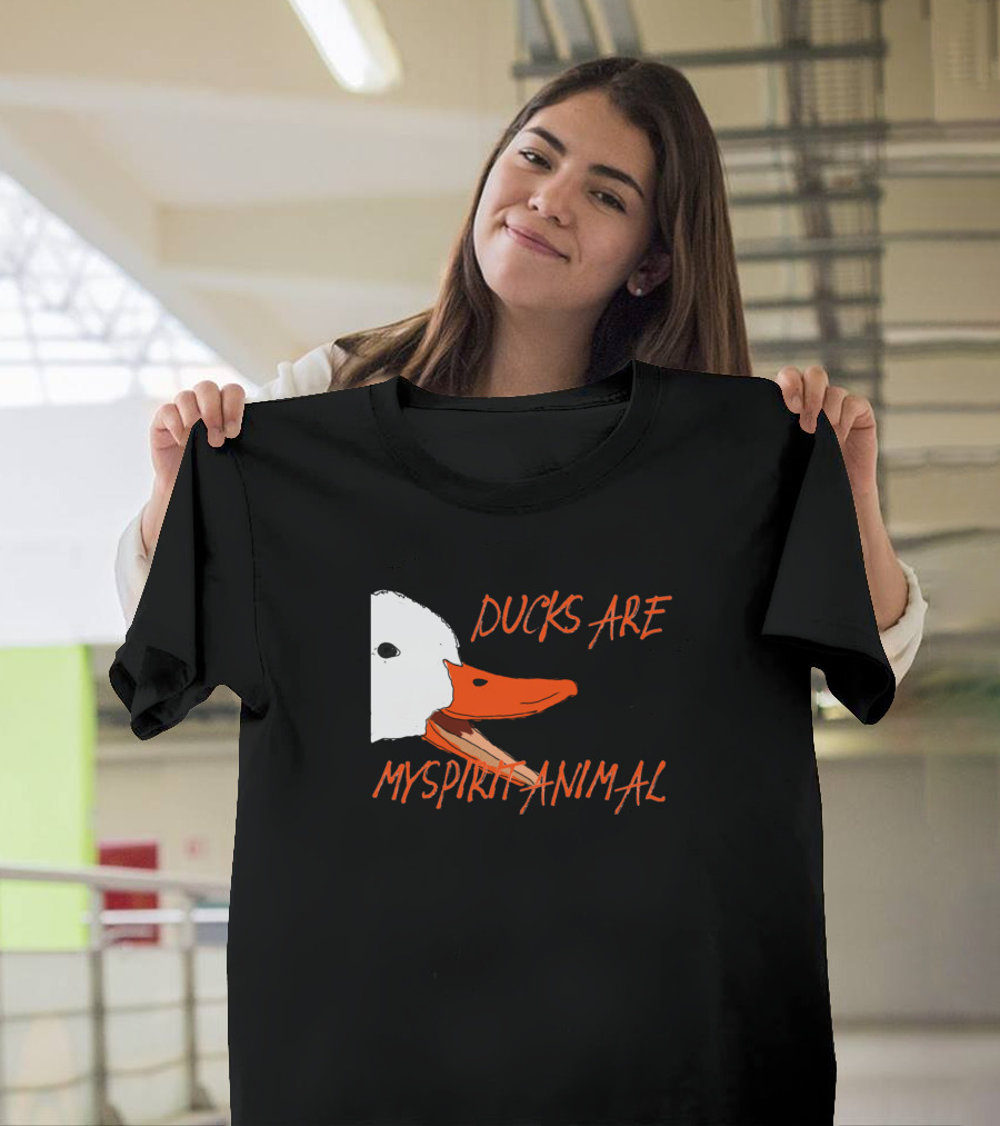 Ducks Are My Spirit Animal Screaming Duck Face T-Shirt