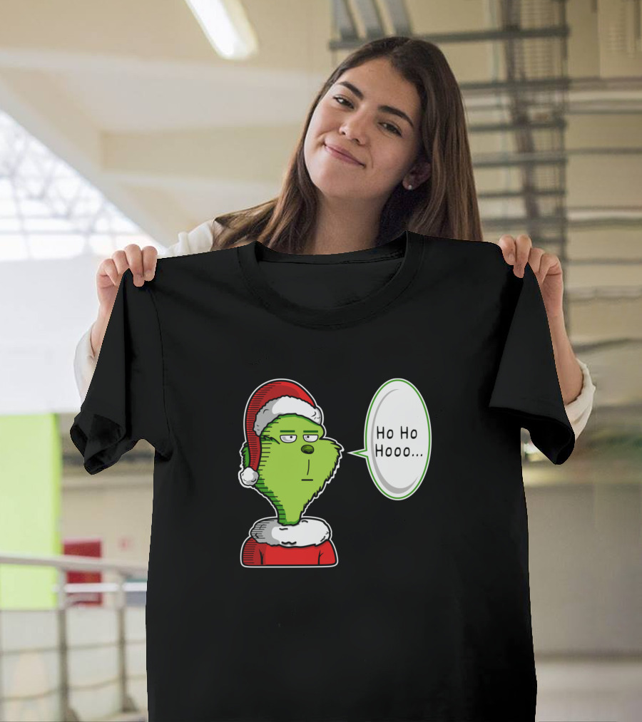 Saitama Grinch Ho Ho Hooo Santa Hat T-Shirt