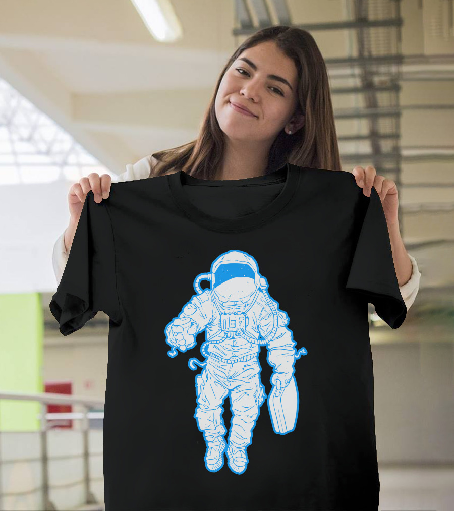 Astronaut Business Trip Essentials for a Daily Commute T-Shirt