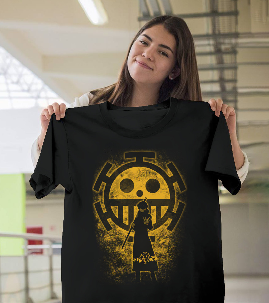 One Piece Trafalgar Law Heart Pirates Jolly Roger T-Shirt