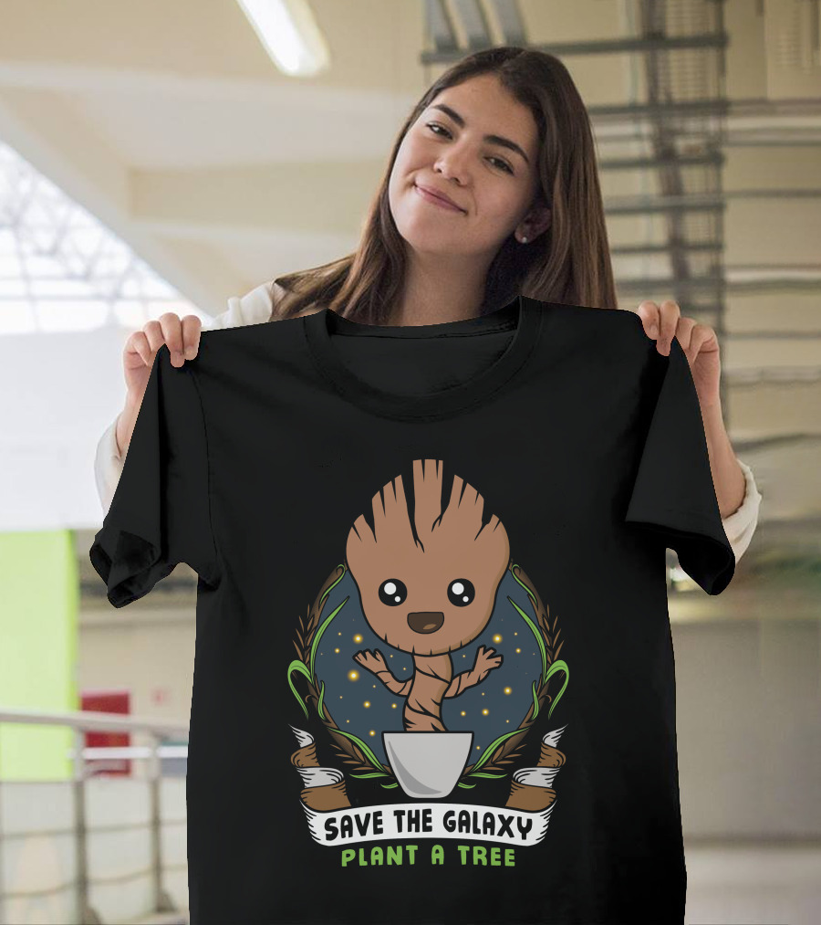 Save The Galaxy Plant A Tree Guardians of the Galaxy Baby Groot T-Shirt