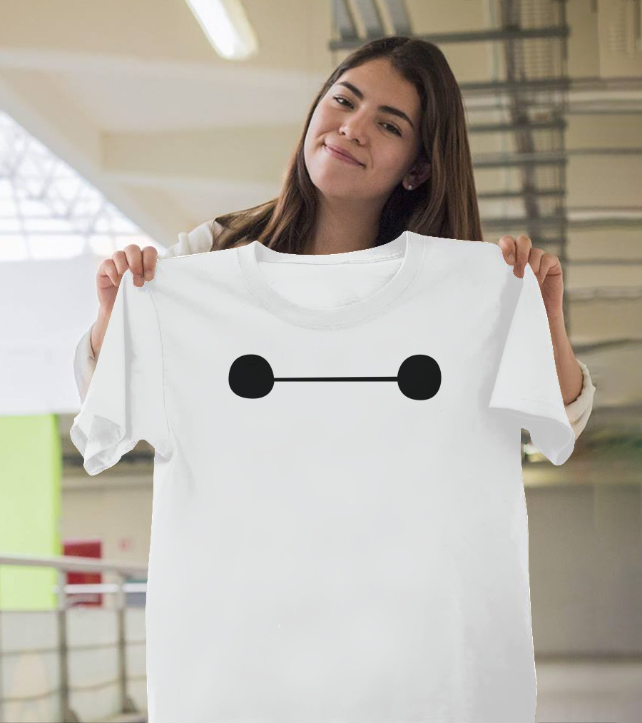 Baymax Eyes Big Hero 6 Minimalist Face T-Shirt