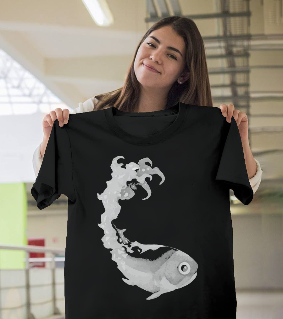 Fish with Squid Tentacles Transformation T-Shirt