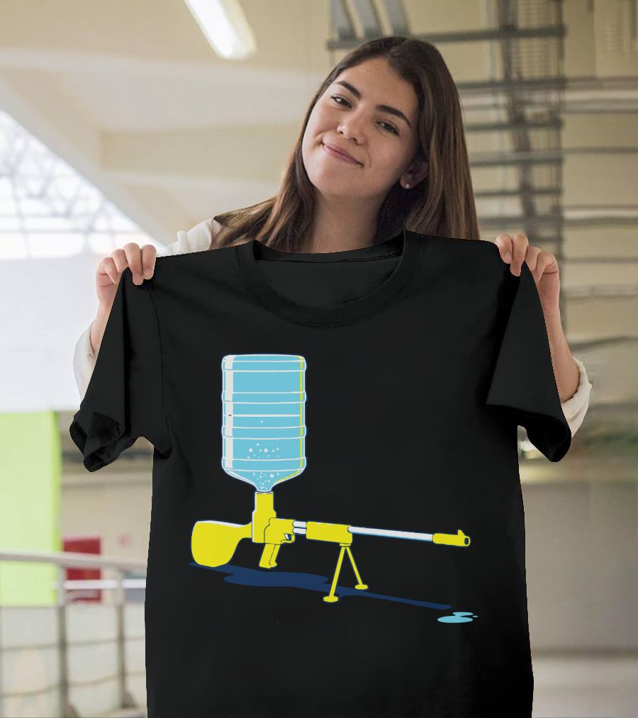 Heavy Firepower Water Cooler Gun T-Shirt
