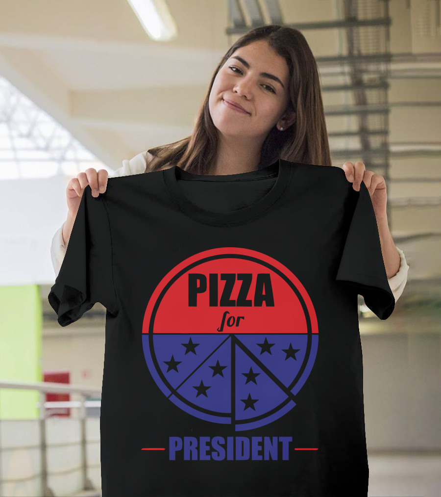Pizza for President Stars for Prez T-Shirt