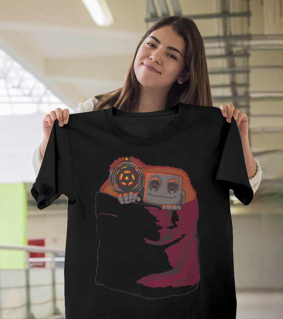 Pocket Protector Robot in Cozy Blanket T-Shirt