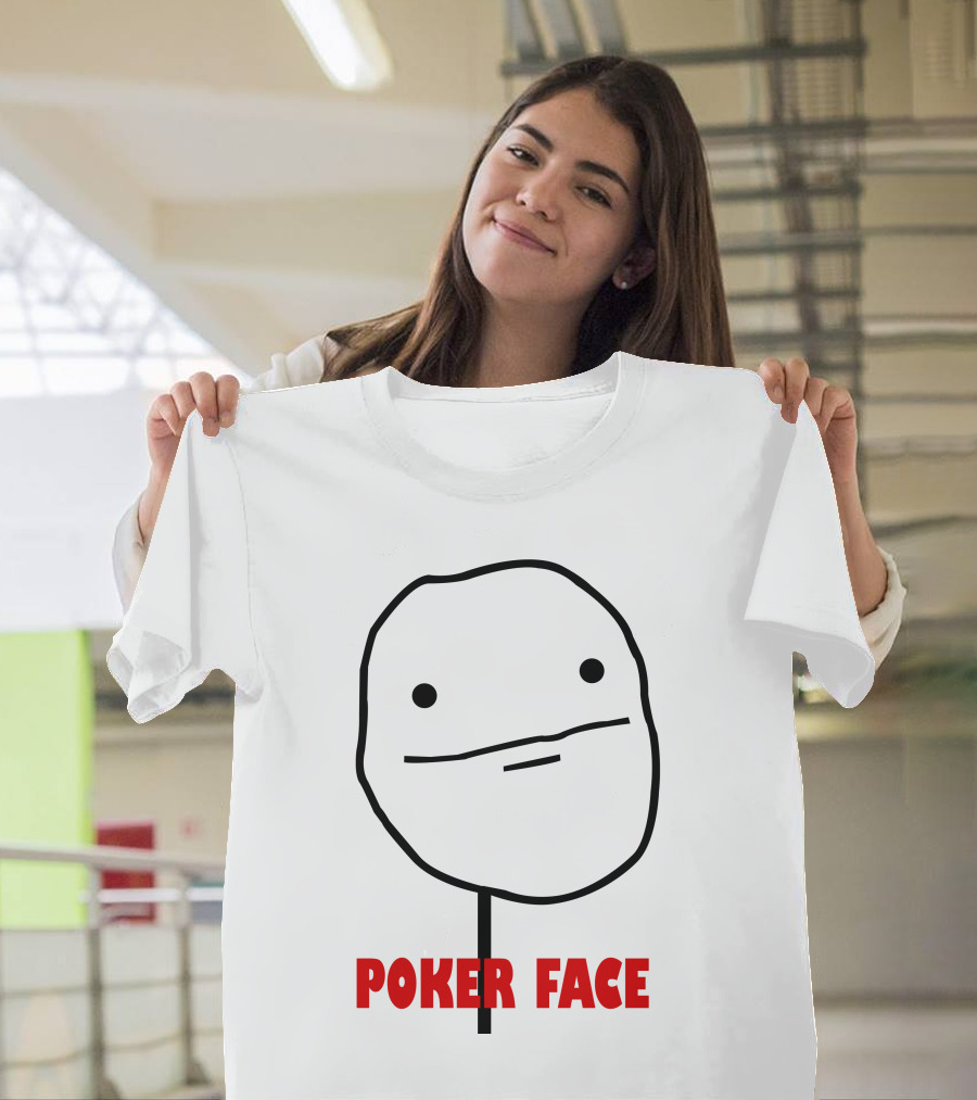 Poker Face Meme Rage Comic Character T-Shirt