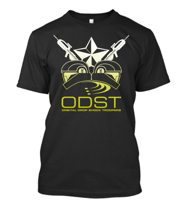 ODST Halo Orbital Drop Shock Troopers Helmet And Star T-Shirt