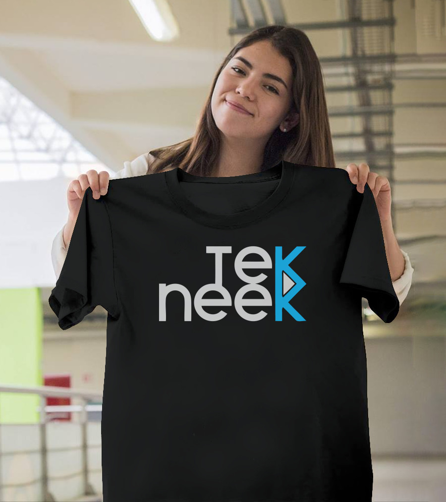 Tek Neek Play Triangle Symbol Blue Gray T-Shirt