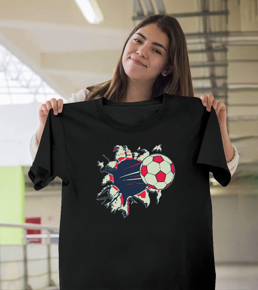 Breakthrough Soccer Ball Explosion T-Shirt
