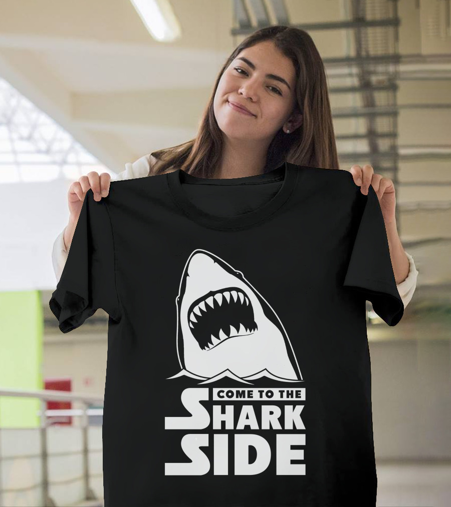Come to the Shark Side Jaws Parody Dark Side Reference T-Shirt