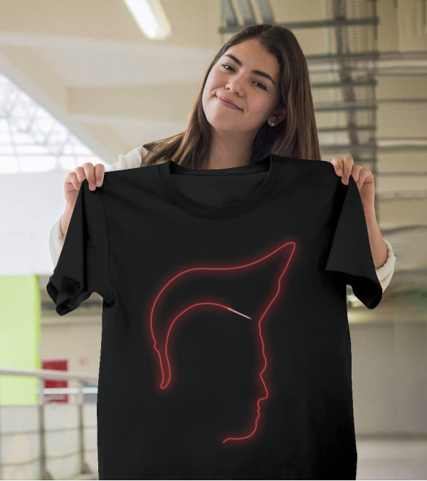 Galaxy Guardian Yondu Neon Red Fin Outline T-Shirt