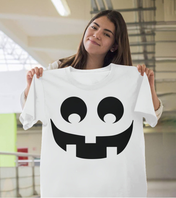 Halloween Pumpkin Face Smiling Jack-O'-Lantern T-Shirt