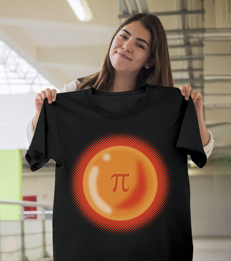 Pi Symbol Dragon Ball Orange Sphere T-Shirt