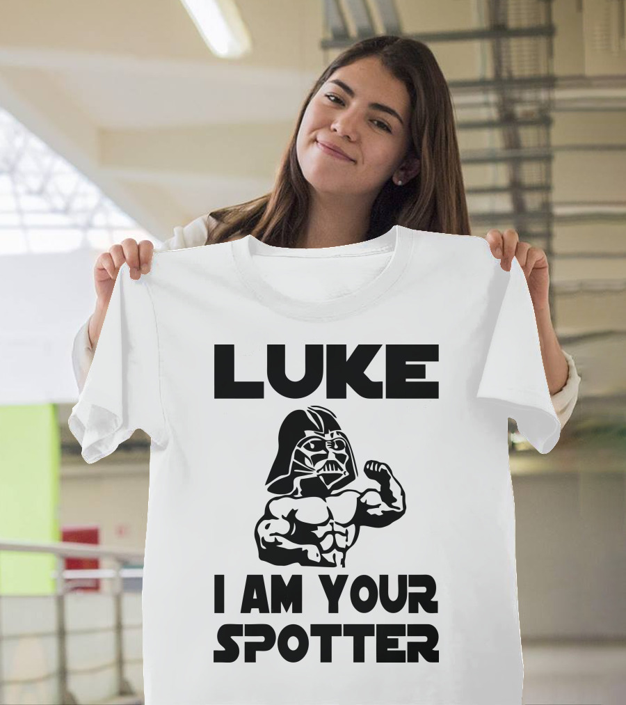 Luke I Am Your Spotter Darth Vader Bodybuilder T-Shirt