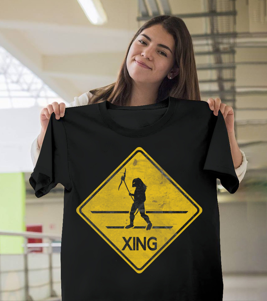 Predator Xing Warning Sign T-Shirt
