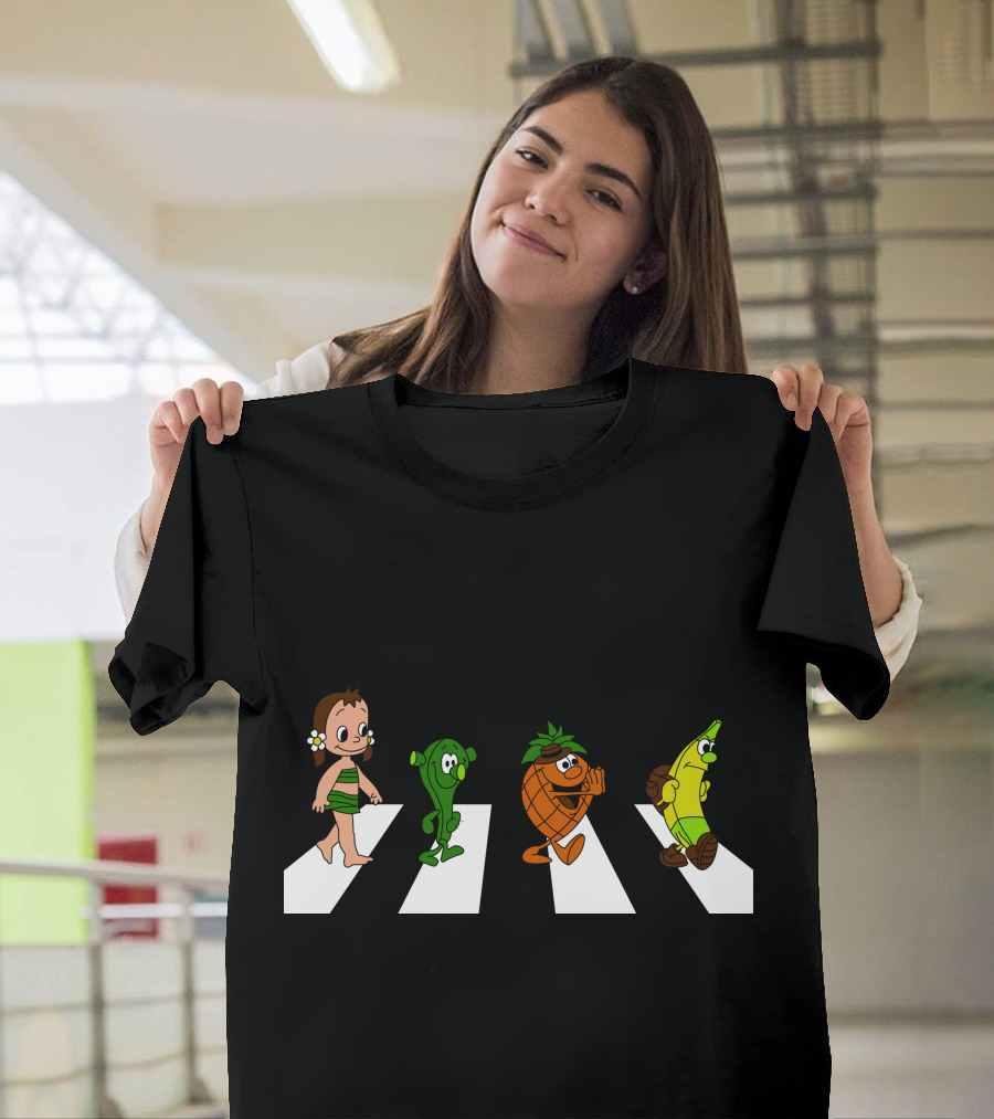 THE FRUITLES ABBEY ROAD PARODY CROSSING WITH FRUIT CHARACTERS T-Shirt