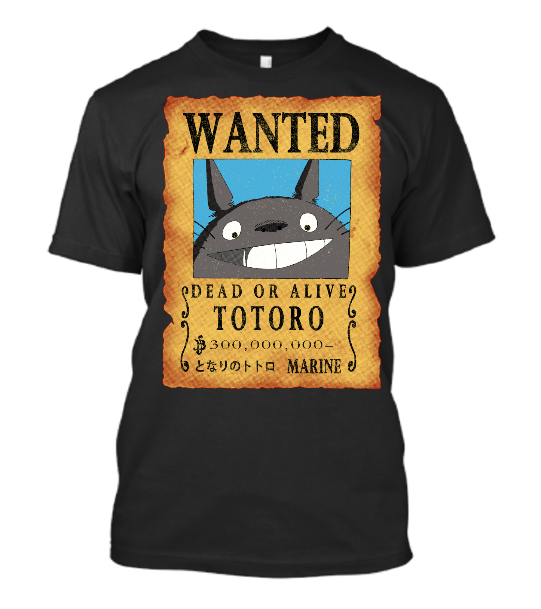 Wanted Dead Or Alive Totoro Marine T-Shirt