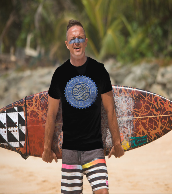 Water Tribe University Emblem With Wave T-Shirt