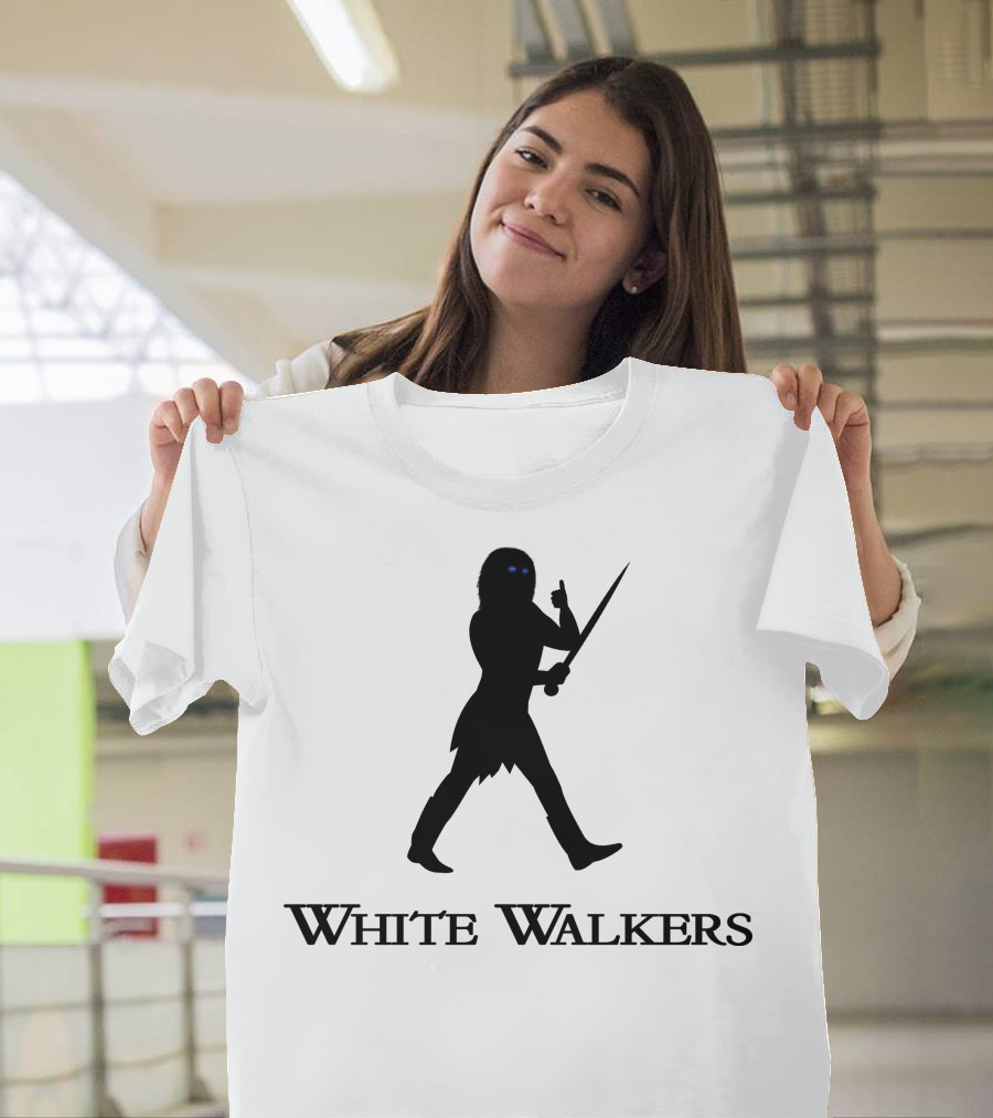 White Walkers Ice Sword Silhouette With Blue Eyes T-Shirt