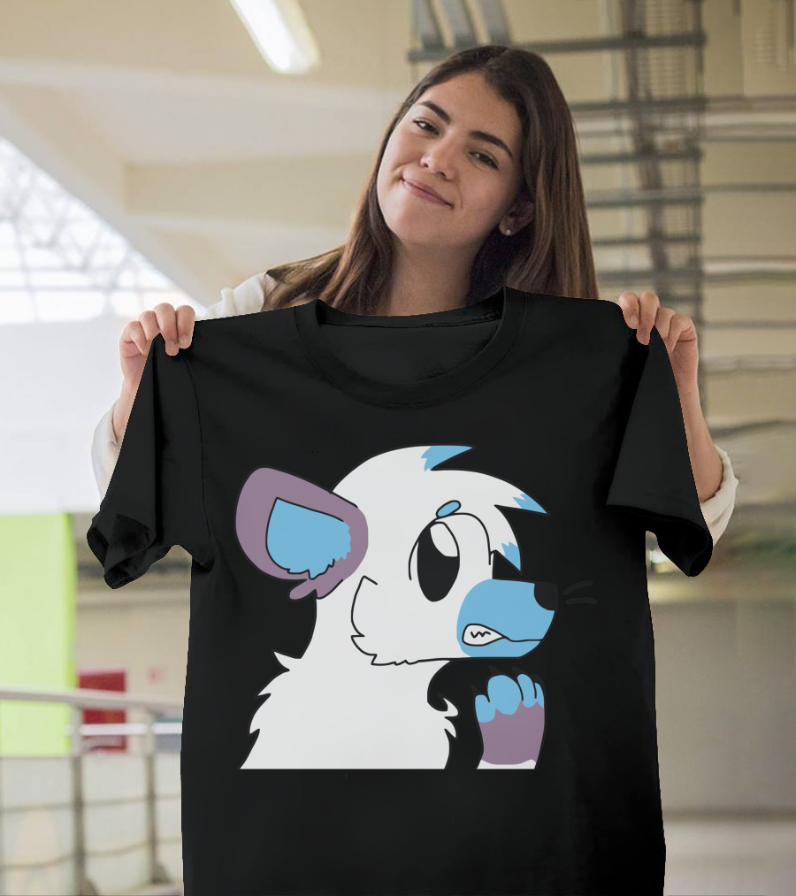 Arctic Fox Adopt Cute Cartoon Character T-Shirt