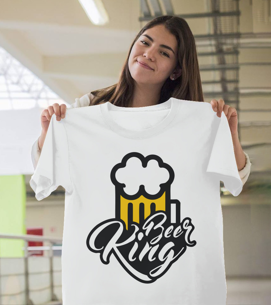 Beer King Crown Glass T-Shirt