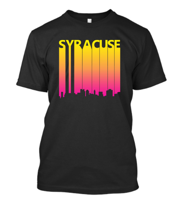 Syracuse Skyline Retro 1980S Gradient T-Shirt