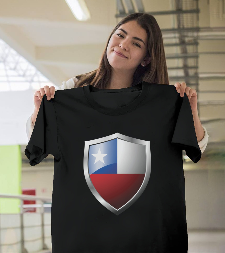 Strong Chile Country Shield Emblem T-Shirt