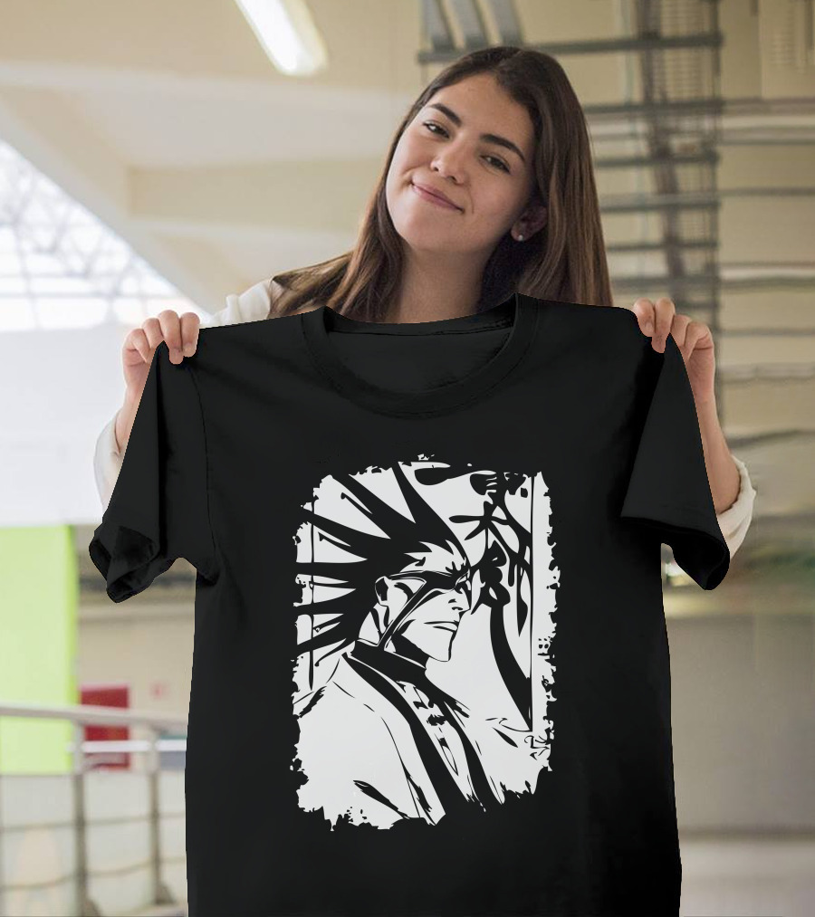 Captain Of The 11th Division Kenpachi Zaraki Bleach Manga T-Shirt