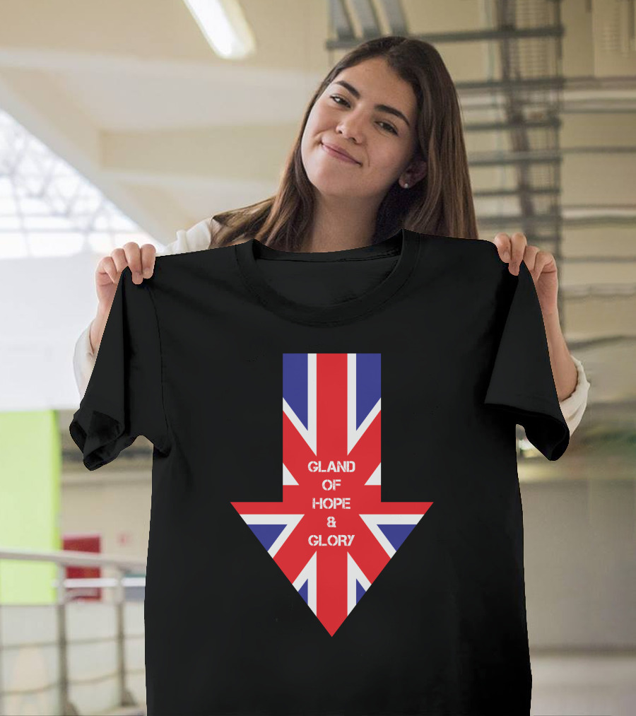Gland Of Hope And Glory UK Flag Arrow T-Shirt